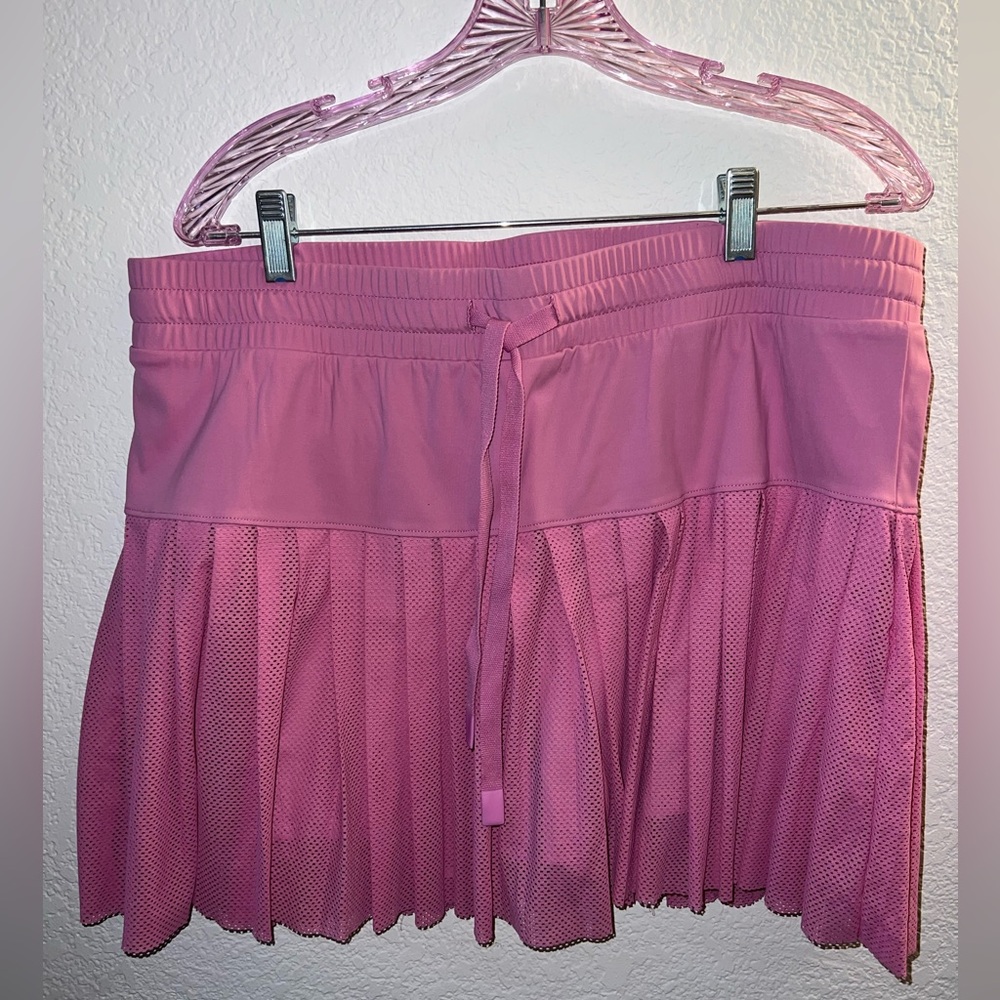 JoyLab Pink Pleated Skater Mini Skirt